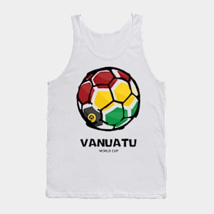 Vanuatu Football Country Flag Tank Top